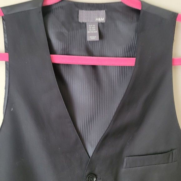 H&M Suit Vest Black Size 38 - Picture 3 of 6